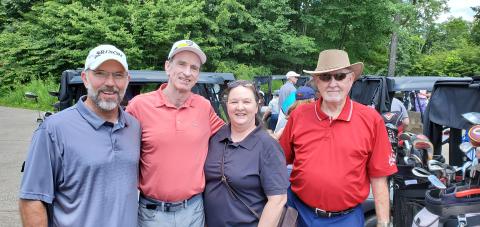 Some players at the Hartwood 19th Golf Tourney